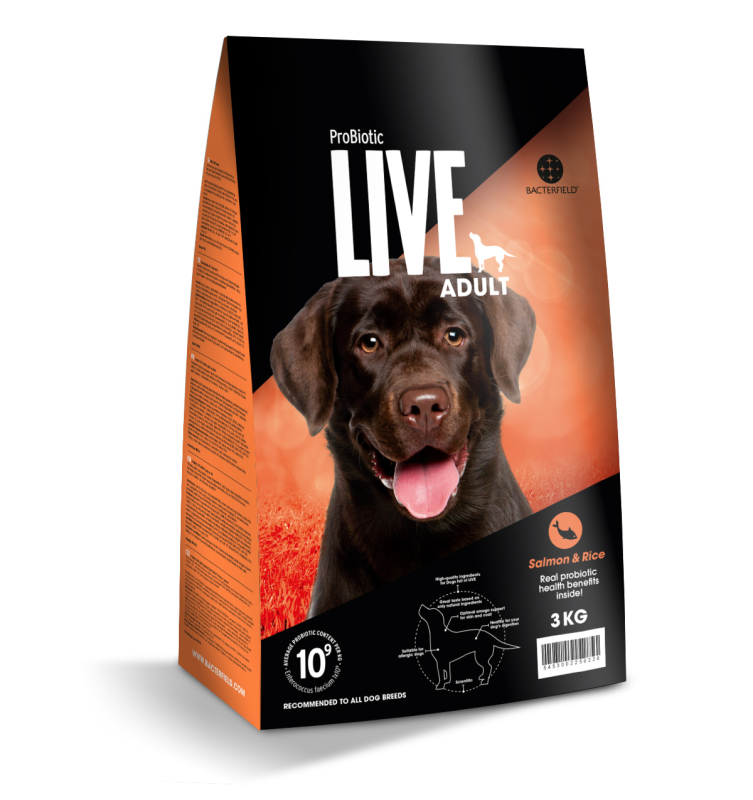 3 kg. ProBiotic LIVE Adult - voksenfoder med laks