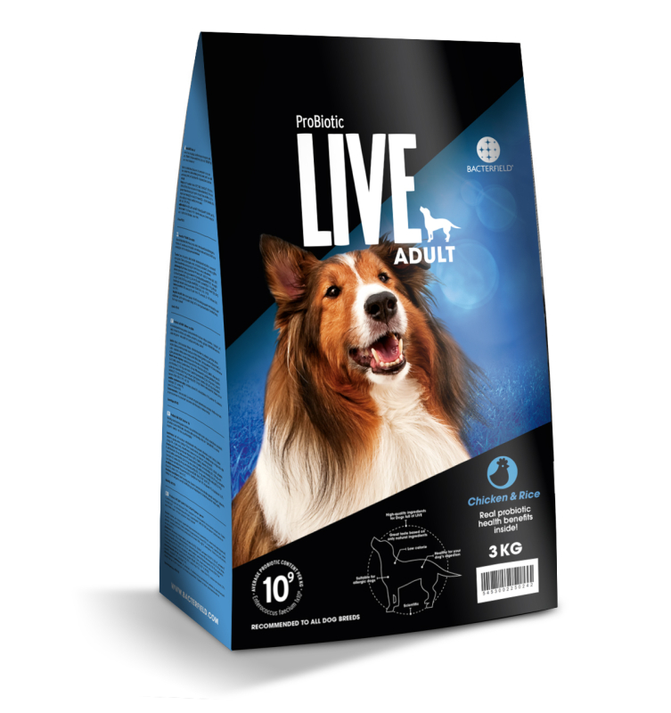 3 kg. ProBiotic LIVE Adult - voksenfoder med kylling